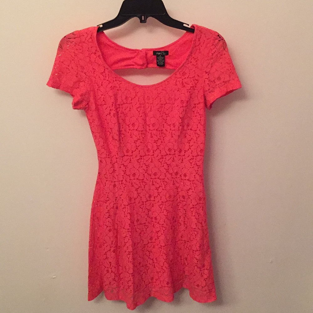 Coral/ pink dress